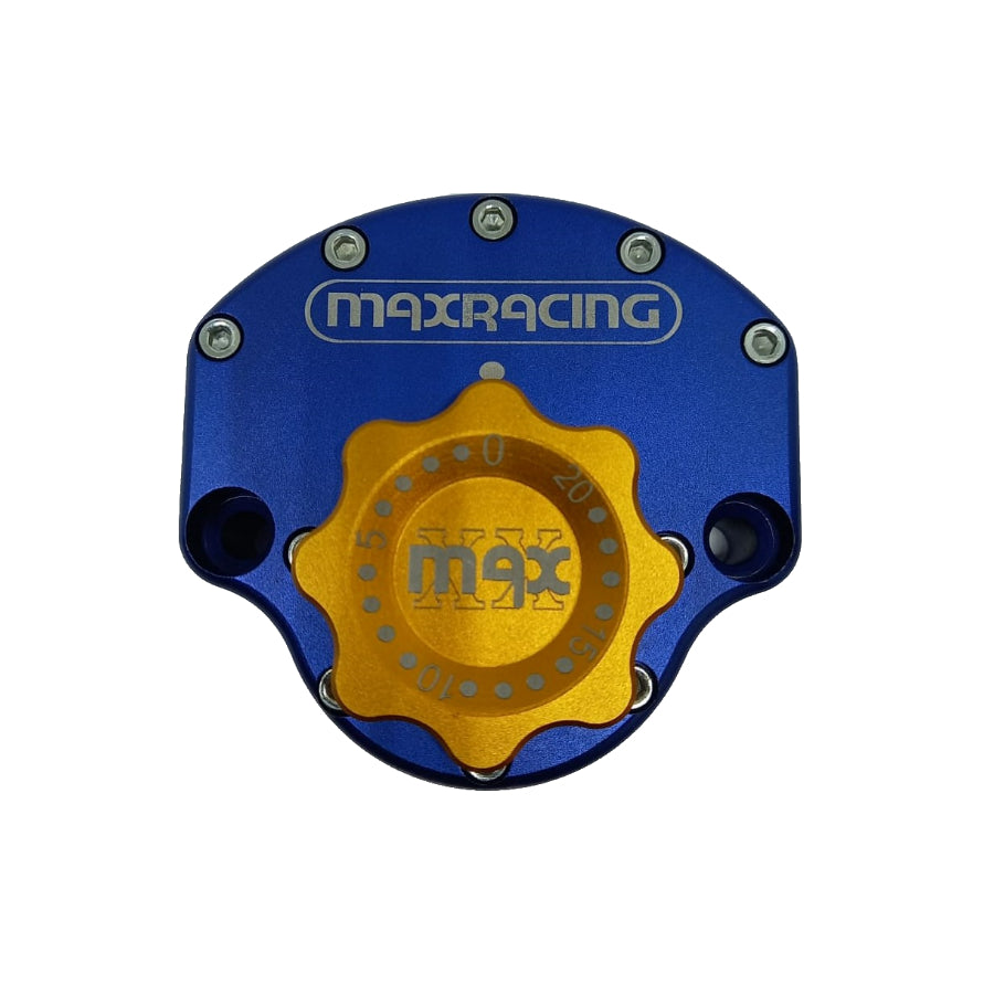 MaxRacing MAX20 Steering Damper - MV Agusta - Brutale 1090 Base Color: Blue Regulator Color: Orange