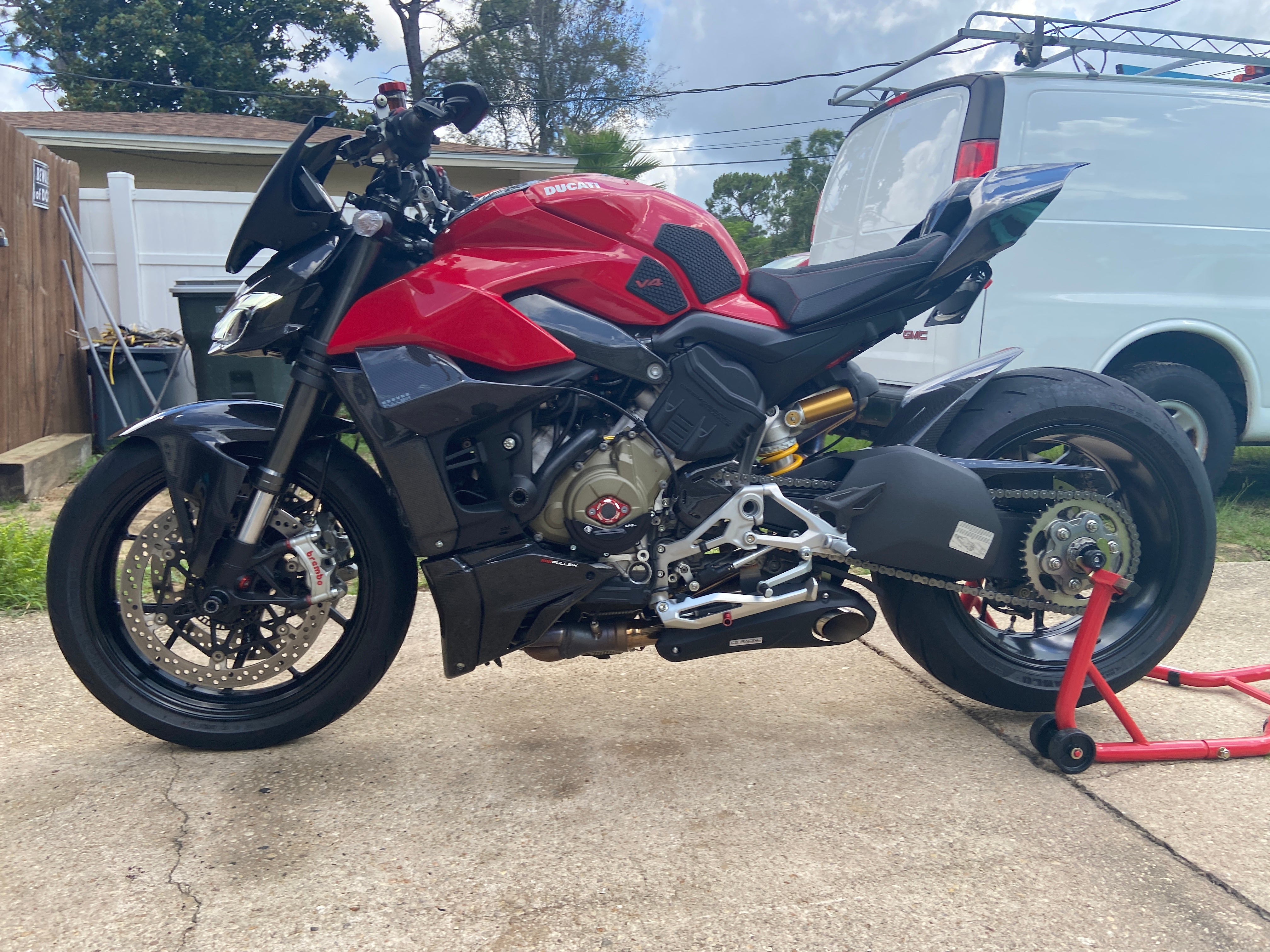 2020-up Ducati StreetFighter V4 CS Racing Slip-on Exhaust | Muffler + dB Killer (+2.5hp) - CS Racing Exhaust