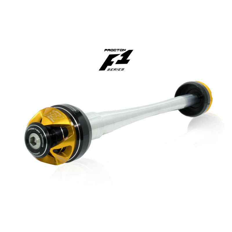 Procton F1 Front Axle Slider - Kawasaki - Versys 1000/ZX6R-636/ZX10R/ZX14 Color: Orange