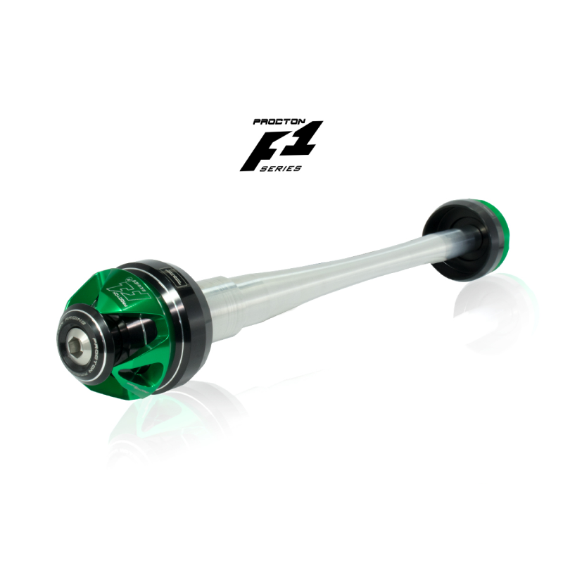 Procton F1 Front Axle Slider - Kawasaki - Versys 650/Z650 Color: Orange