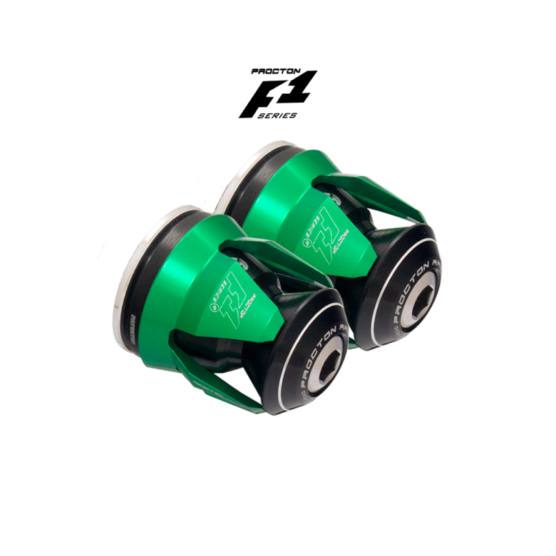Procton F1 Handlebar End Weight Balance (Internal 17.3MM) - SUZUKI/YAMAHA/DUCATI Color: Green