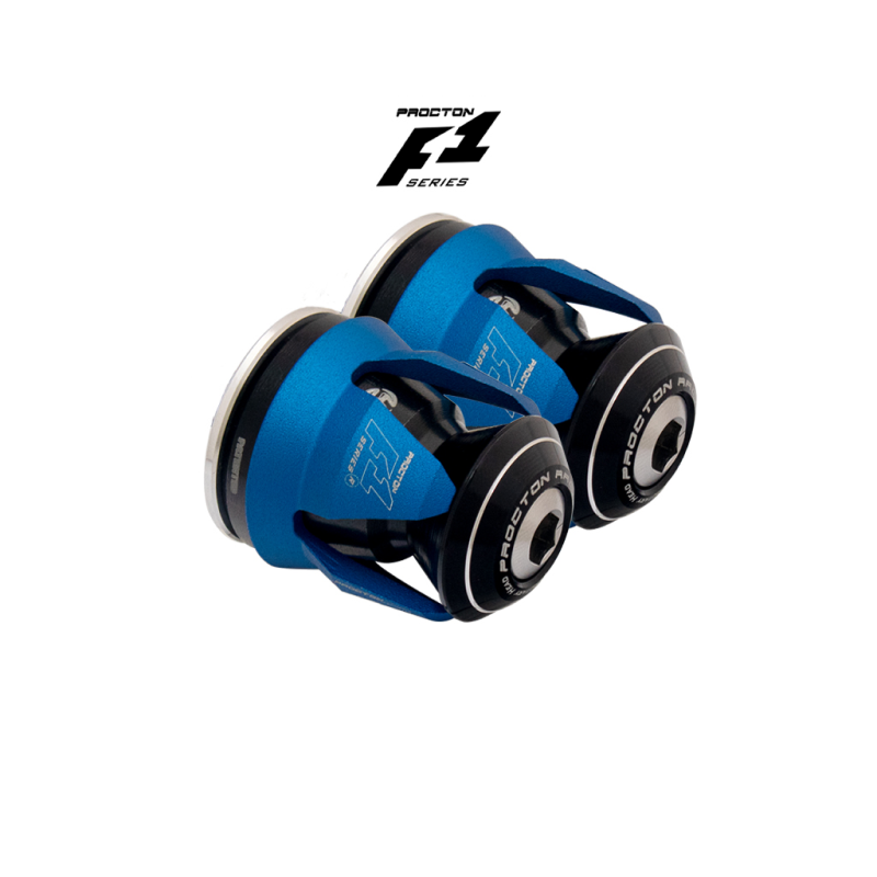 Procton F1 Handlebar End Weight Balance (Internal 17.3MM) - SUZUKI/YAMAHA/DUCATI Color: Matte Blue