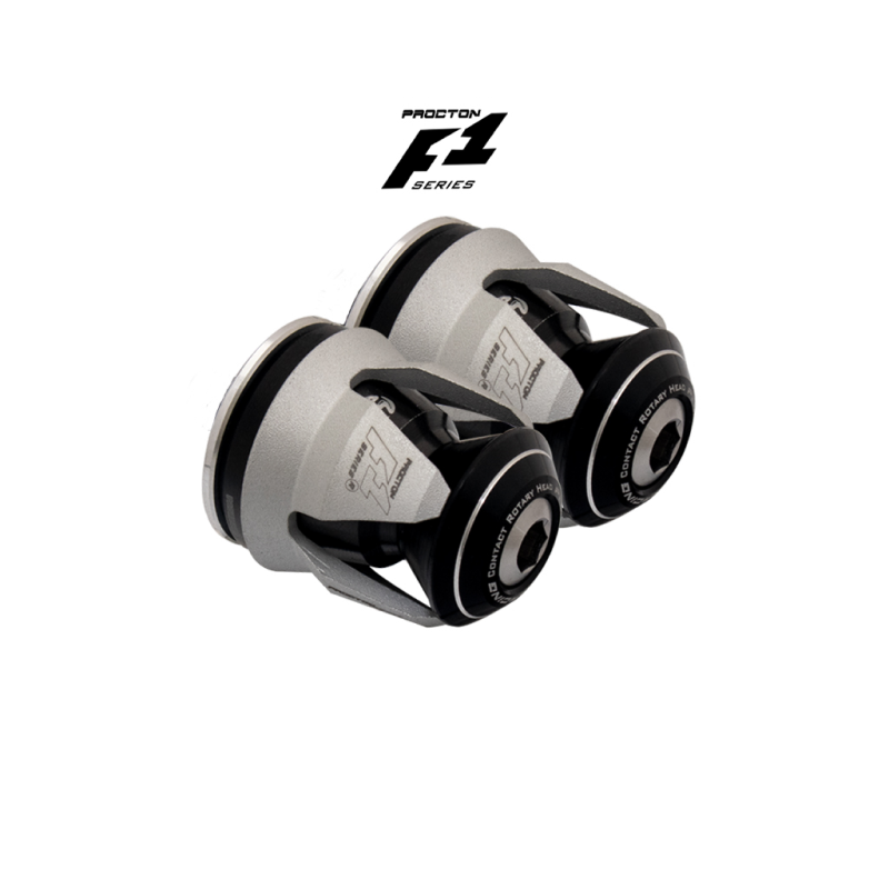 Procton F1 Handlebar End Weight Balance (Internal 17.3MM) - SUZUKI/YAMAHA/DUCATI Color: Matte White