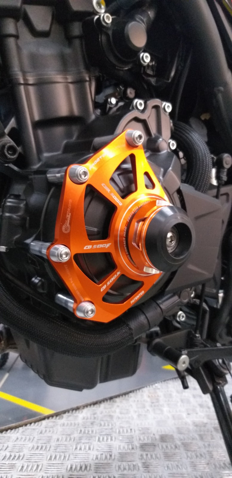 Protezione scorrevole per cofano motore Procton - Sinistra - Honda CB 500 F (2020-up)