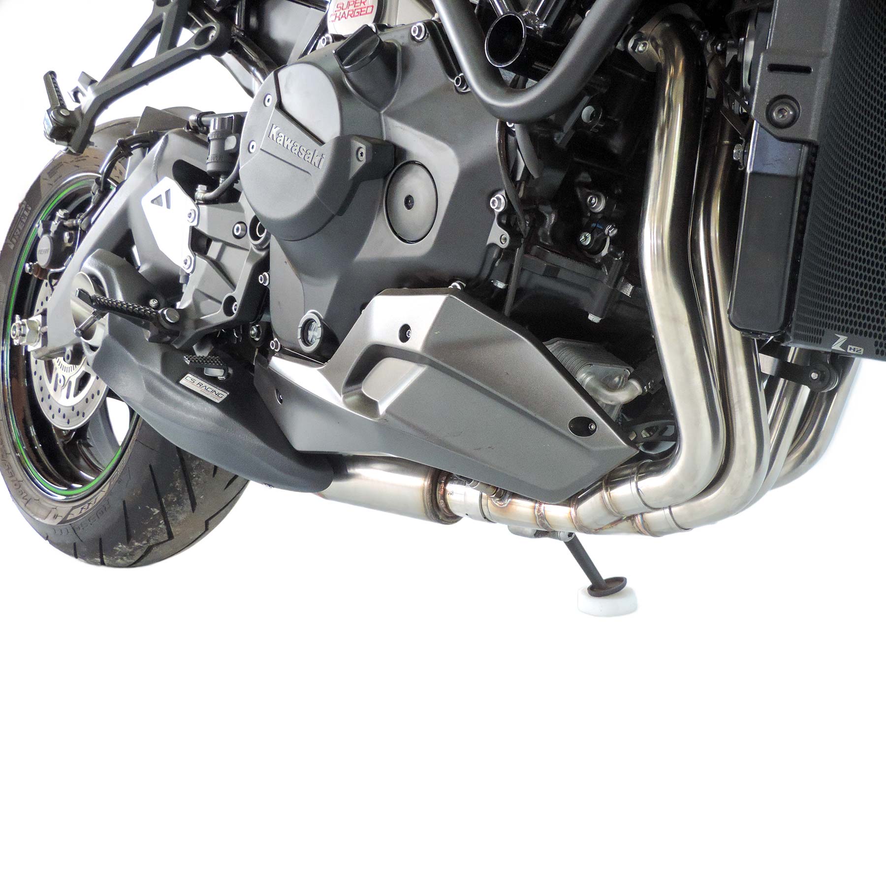 2020-on Kawasaki ZH2 | ZH2 SE ABS CS Racing Full Exhaust | Muffler + dB Killer (+4.4hp)