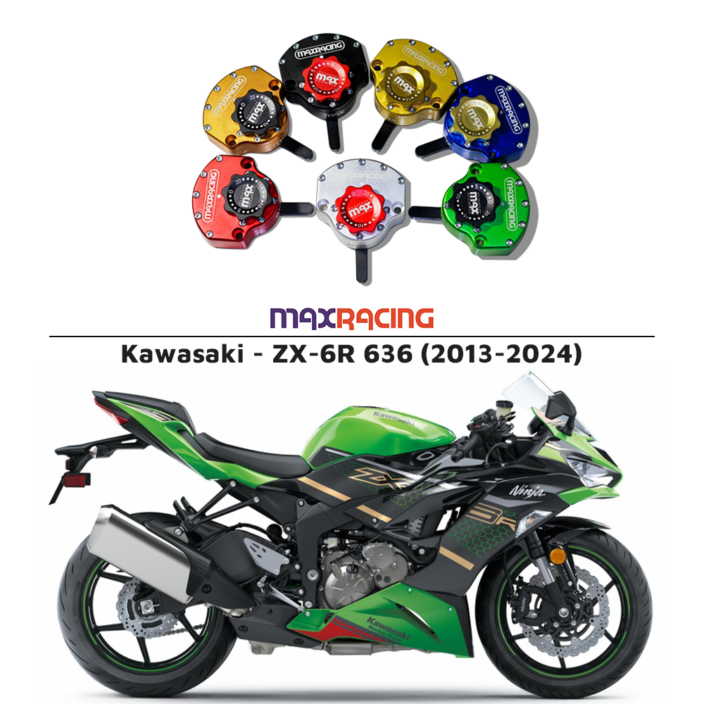 MaxRacing MAX20 Steering Damper - Kawasaki - ZX-6R 636 (2013-2025 MaxRacing MAX20 Steering Damper - Kawasaki - ZX-6R 636 (2013-2025