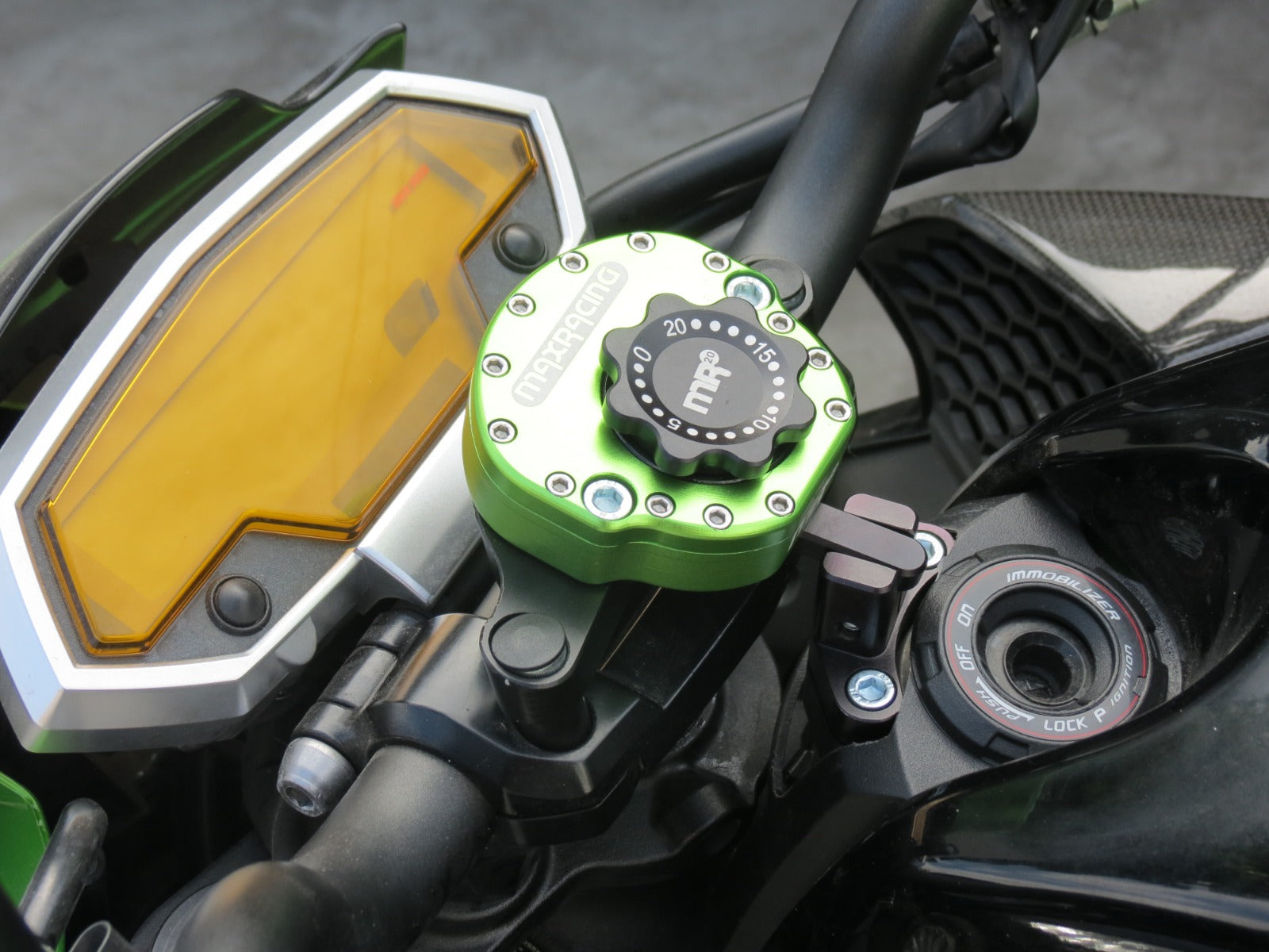 MaxRacing MAX20 Steering Damper - Kawasaki - Z1000 (2013 and Older)