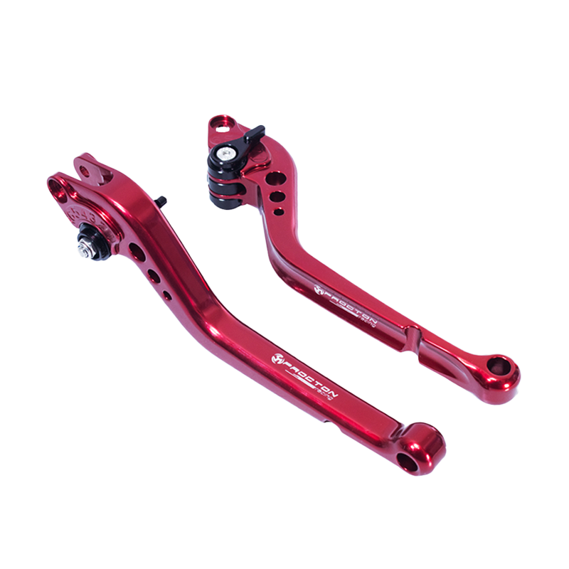 Procton Brake / Clutch Levers Set - Yamaha - MT-07 | FZ-07 (2014-up) (F-16/Y-688) Size: Long Lever Color: Red