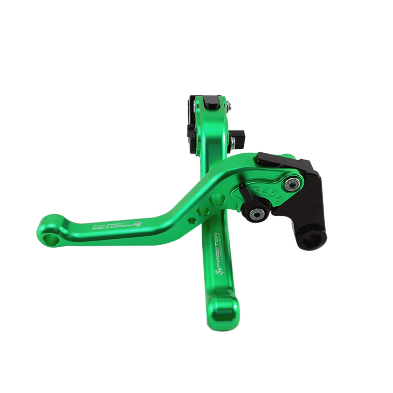 Procton Brake / Clutch Levers Set - Honda - CBR 500 R / CB 500 F/ CB 500 X (2013-2021) (F-25/H-626 or H250) Size: Short Lever Color: Green