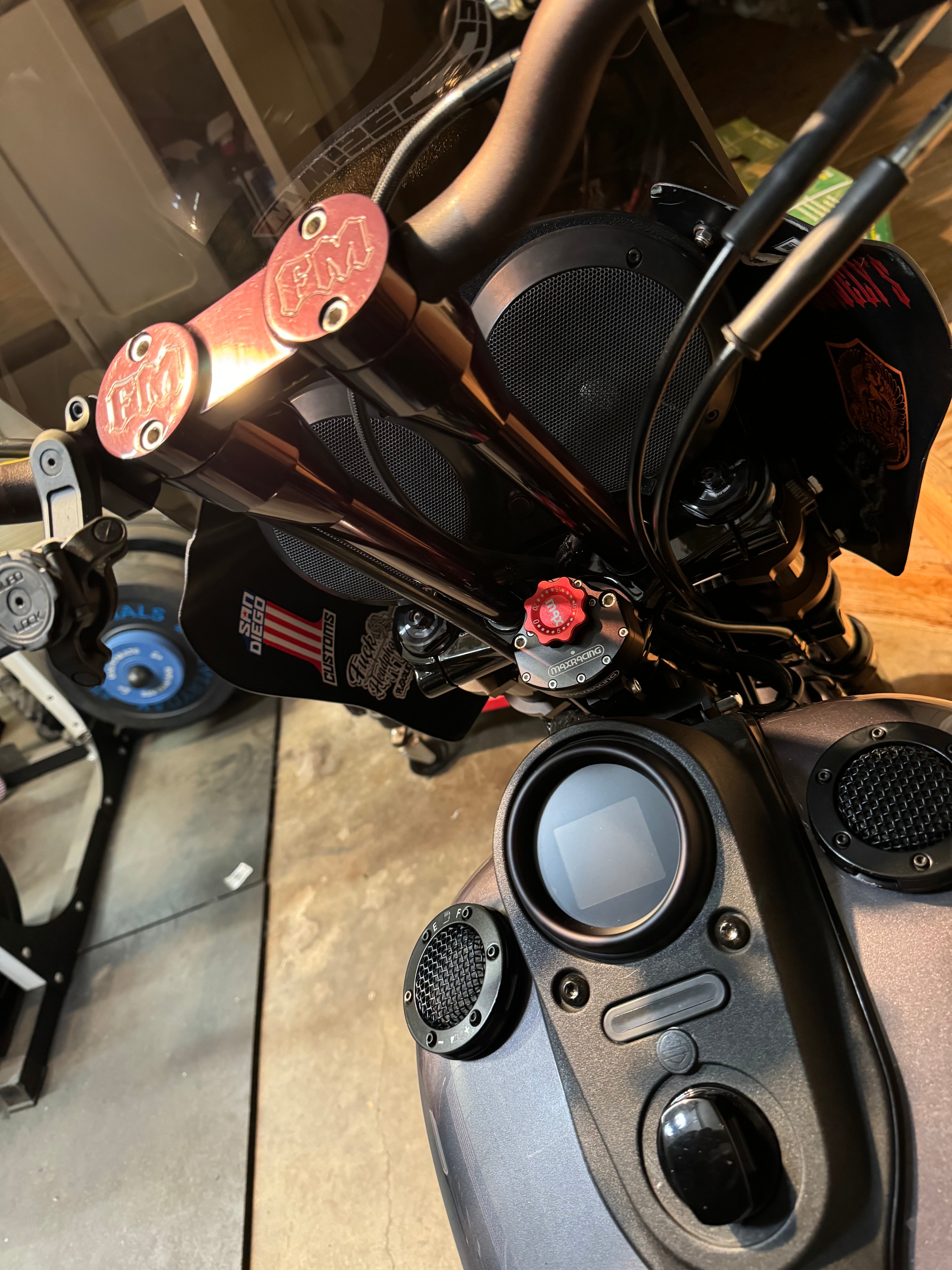 MaxRacing MAX20 Steering Damper - Harley Davidson - Dyna FXDB