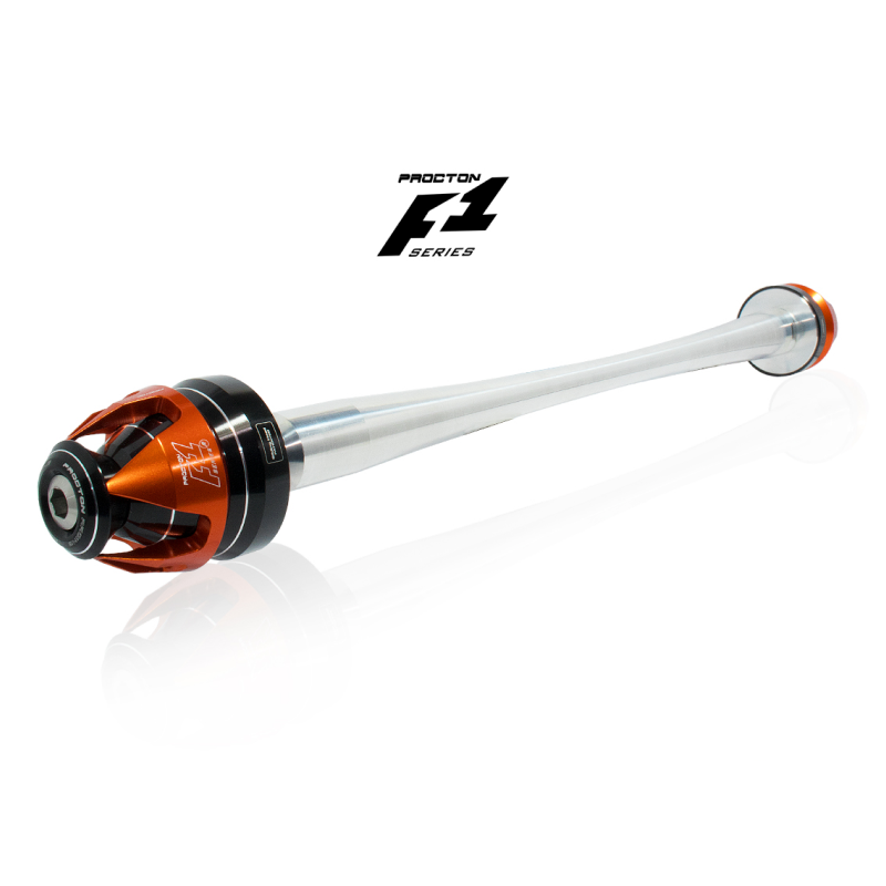 Procton F1 Rear Axle Slider - Suzuki - GSX-S 750 Color: Orange