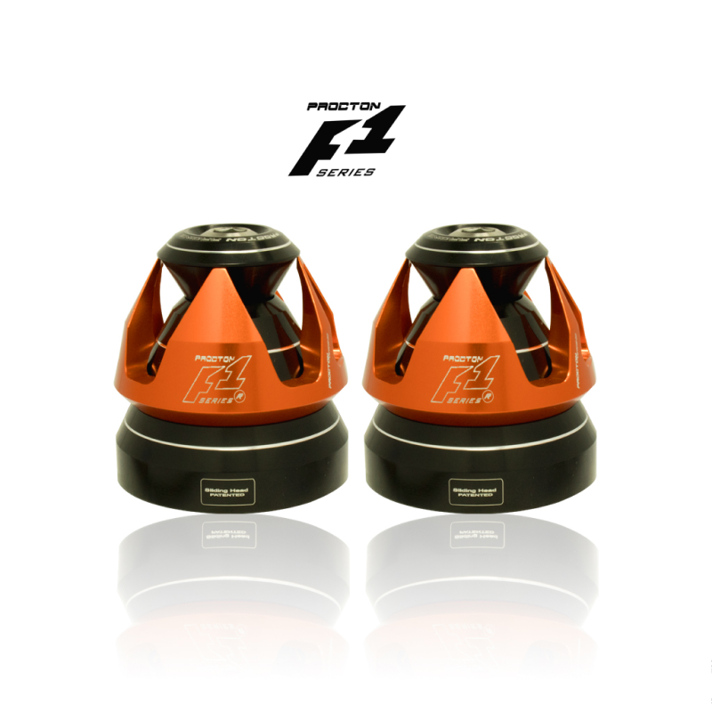 Procton F1 Rear Axle Slider - Suzuki - GSX-S 750 Color: Orange