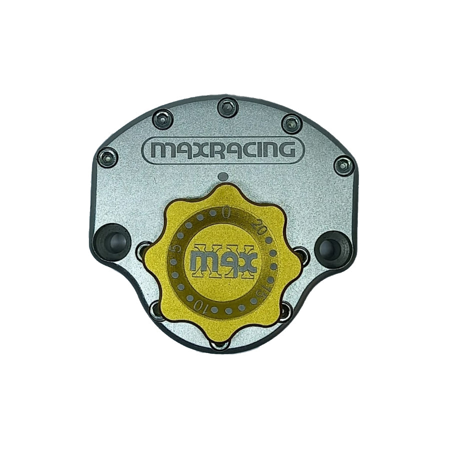 MaxRacing MAX20 Steering Damper - MV Agusta - Brutale 1090 Base Color: Silver Regulator Color: Gold