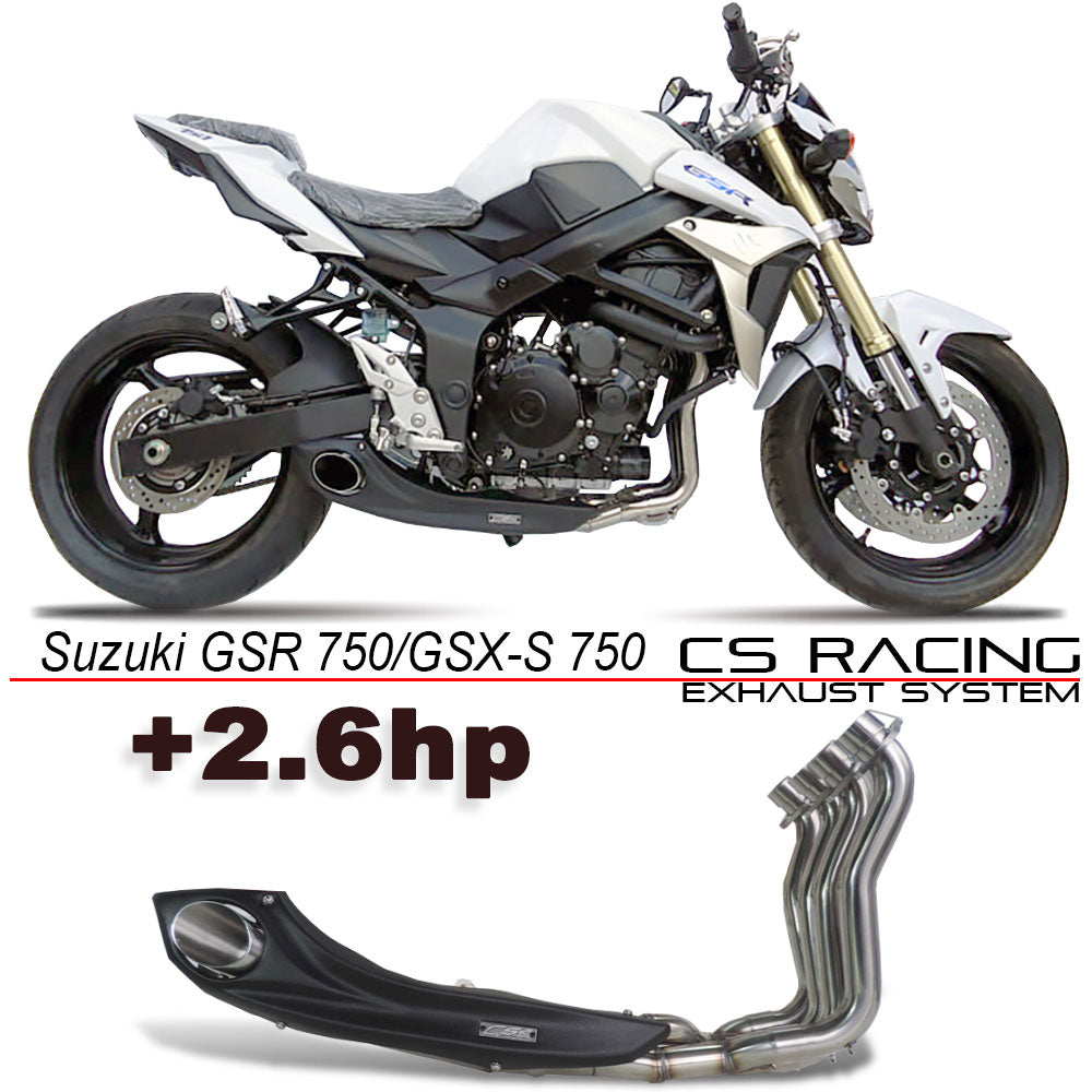 2011-16 Suzuki GSR 750A | GSX-S 750 CS Racing Full Exhaust | Muffler + Headers + dB Killer - CS Racing Exhaust