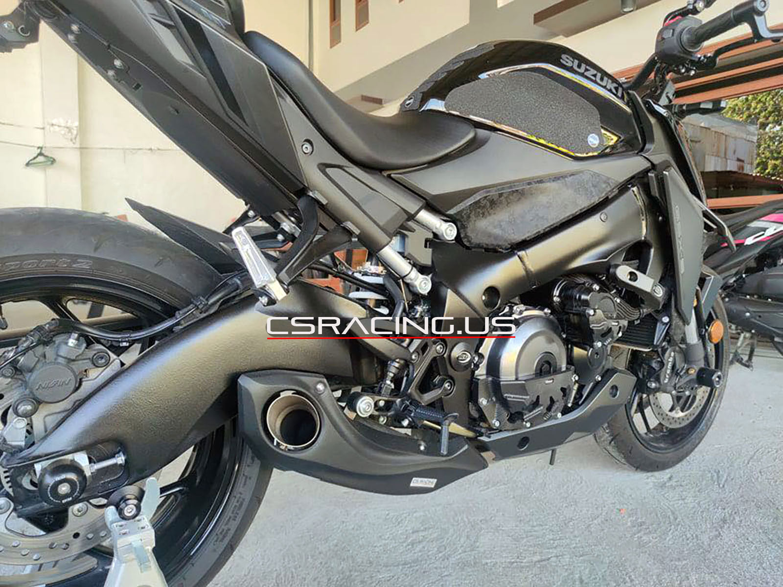 2021-up Suzuki GSX-S 1000 / GT+ CS Racing Full Exhaust | Muffler + Headers + dB Killer (+5.5hp) - CS Racing Exhaust