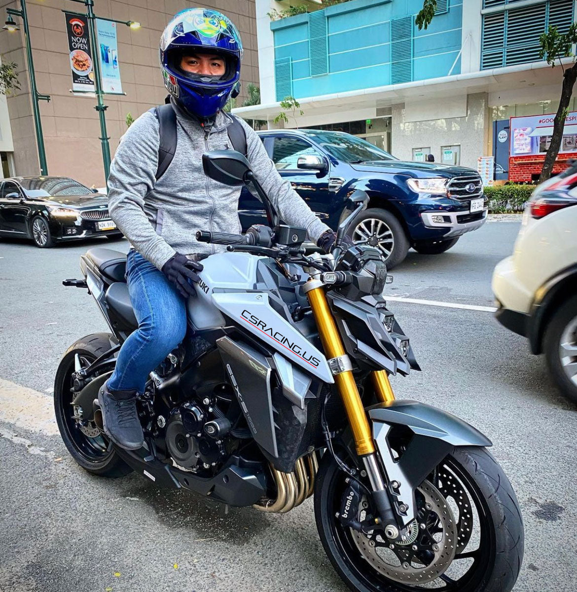 2021-up Suzuki GSX-S 1000 / GT+ CS Racing Full Exhaust | Muffler + Headers + dB Killer (+5.5hp) - CS Racing Exhaust