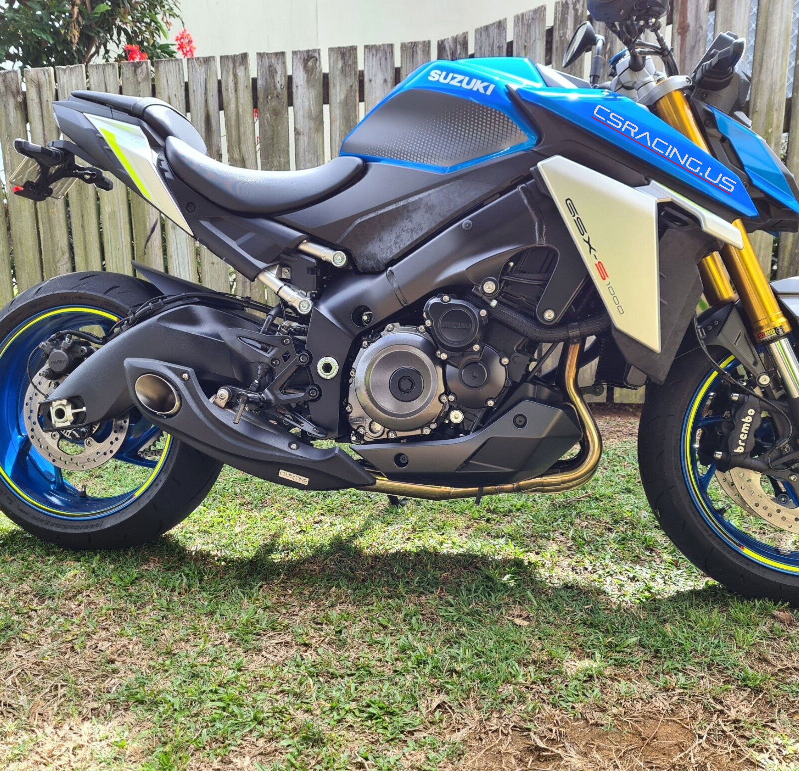 2021-up Suzuki GSX-S 1000 / GT+ CS Racing Full Exhaust | Muffler + Headers + dB Killer (+5.5hp) - CS Racing Exhaust