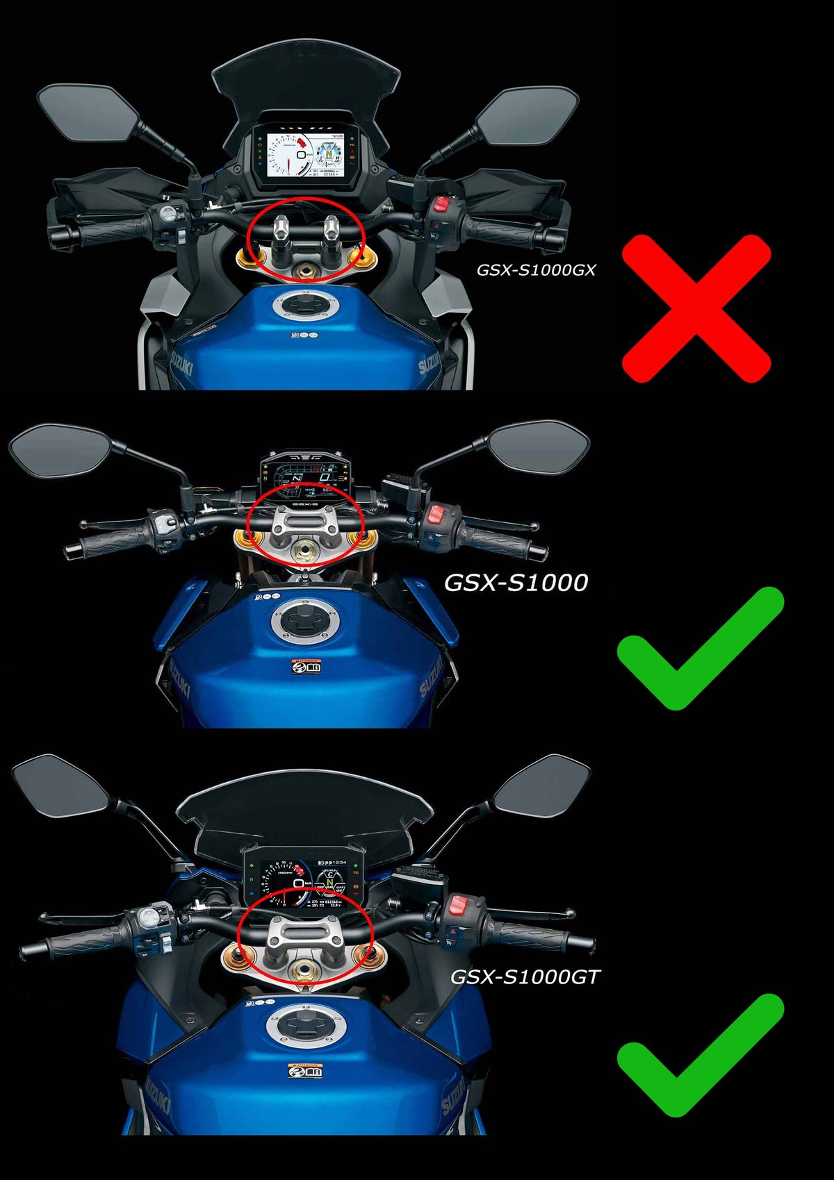 Amortiguador de dirección MaxRacing MAX20 - Suzuki - GSX-S 1000 GT (2021 en adelante)