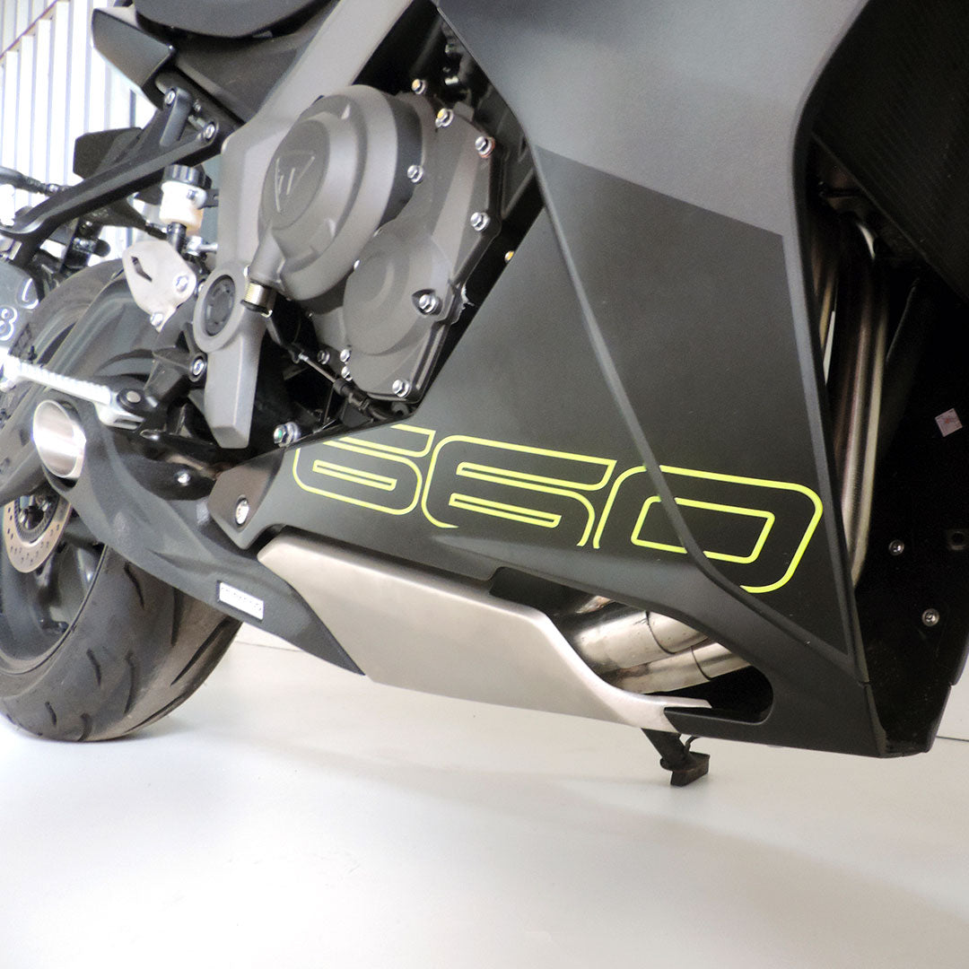 2024-on Triumph Daytona 660 CS Racing Full Exhaust | Muffler + dB Killer