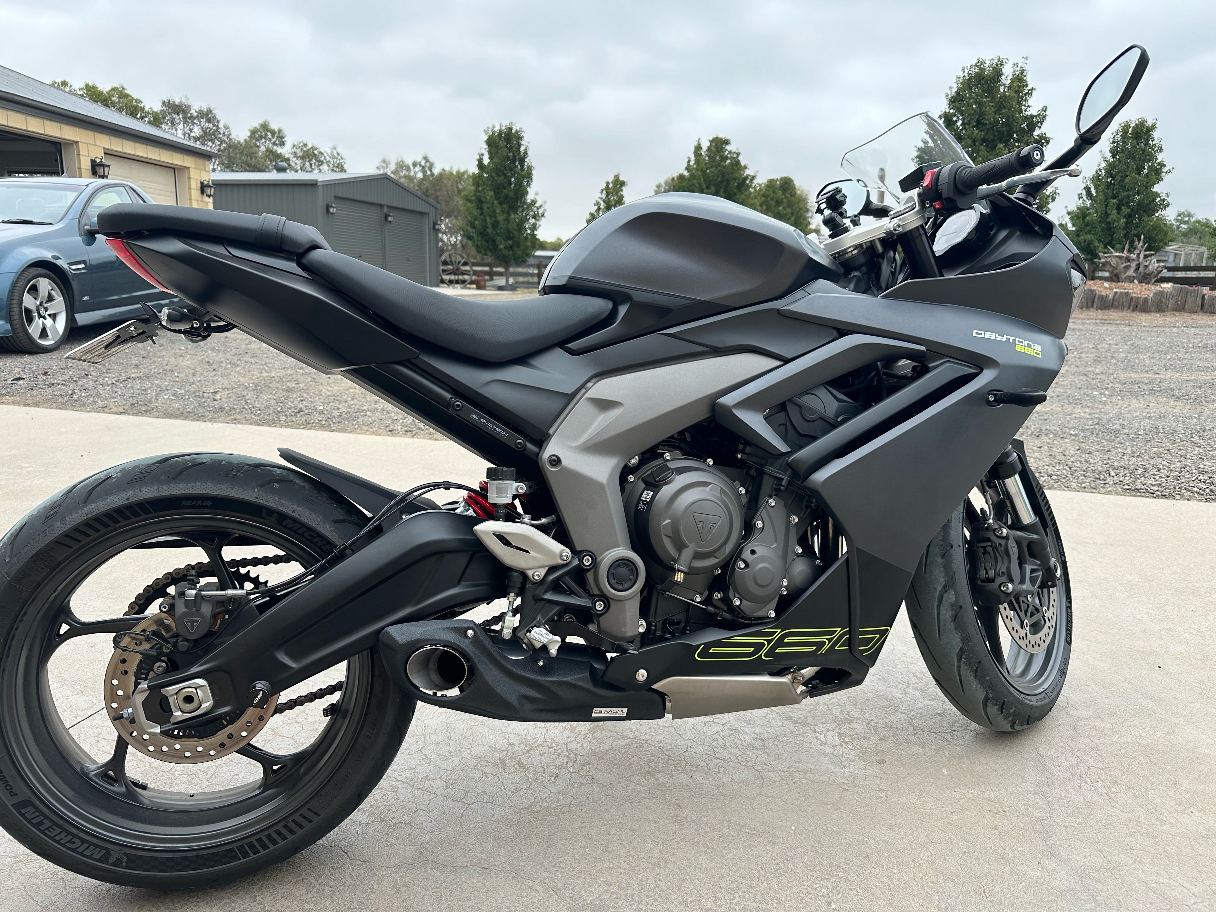 2024-on Triumph Daytona 660 CS Racing Full Exhaust | Muffler + dB Killer