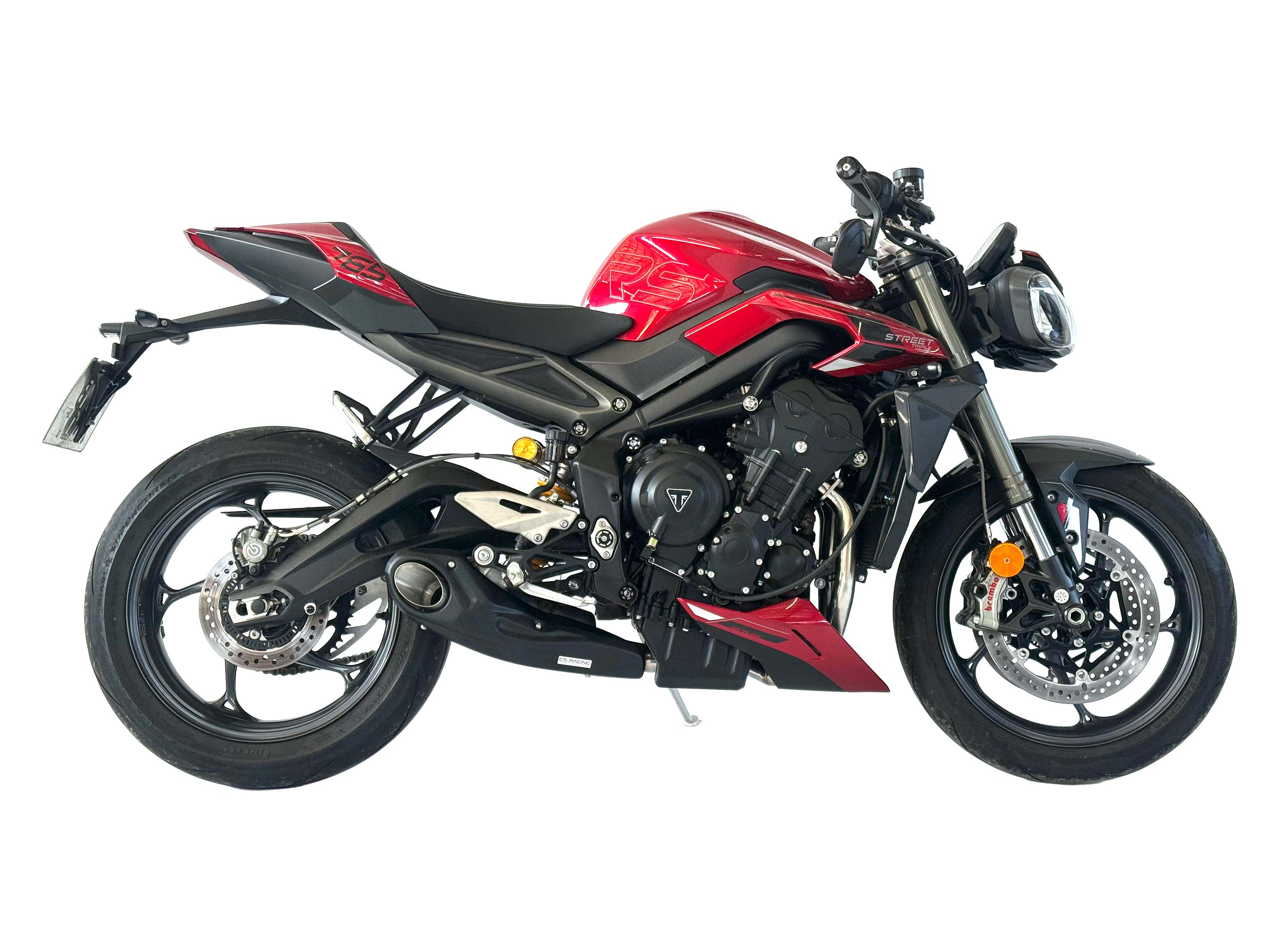 2017-on Triumph Street Triple 765 R / RS / S Full Exhaust dB Killer CS Racing