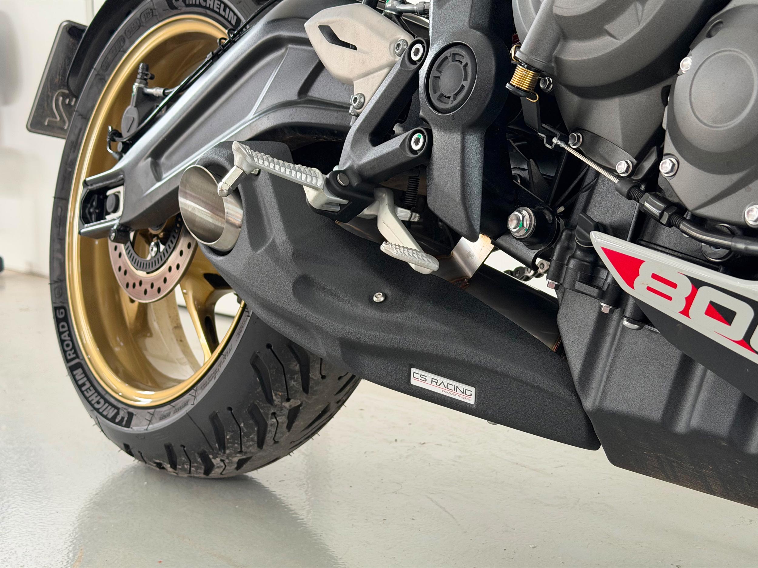2025-on Triumph Trident 800 CS Racing Full Exhaust | Muffler + dB Killer