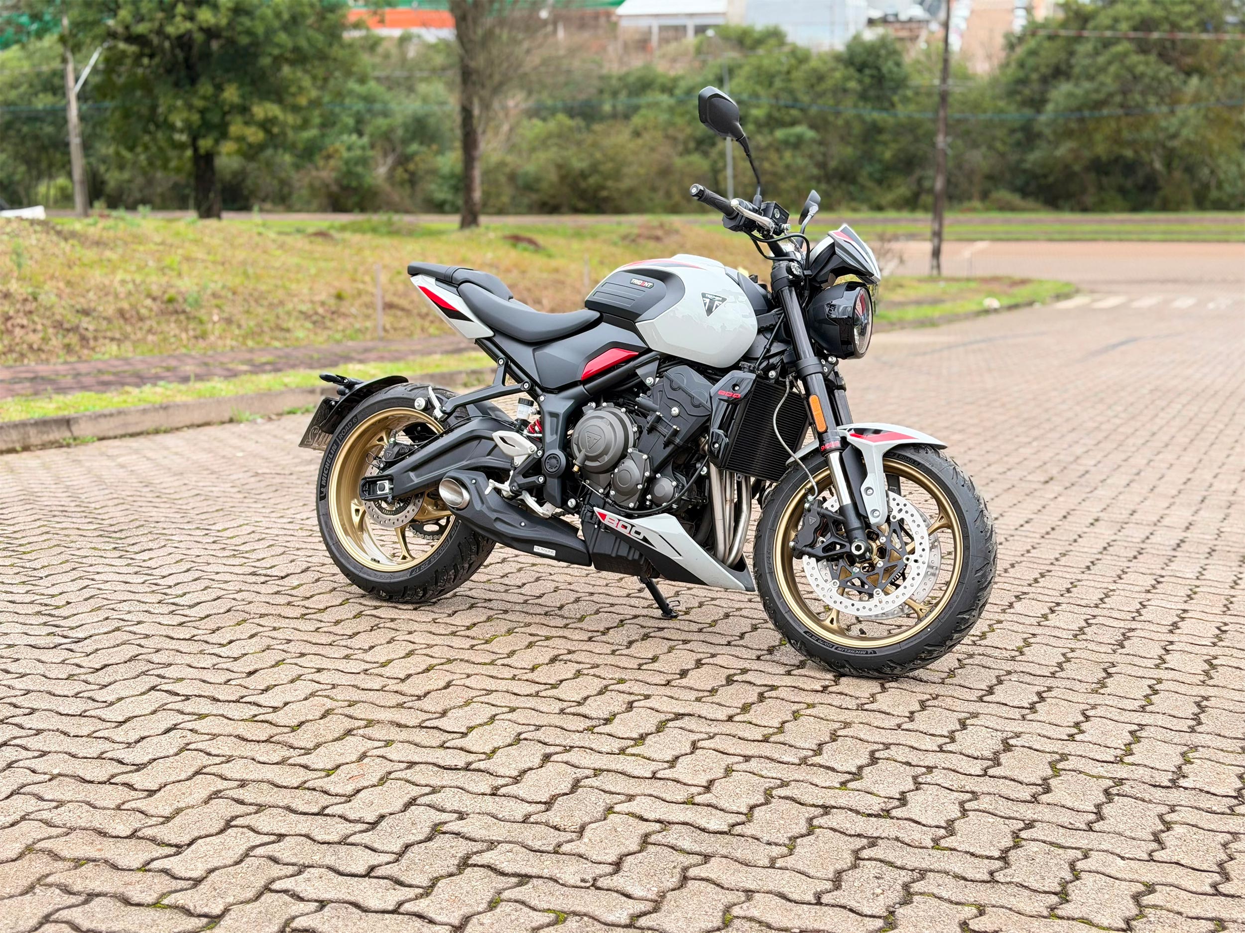 2025-on Triumph Trident 800 CS Racing Full Exhaust | Muffler + dB Killer