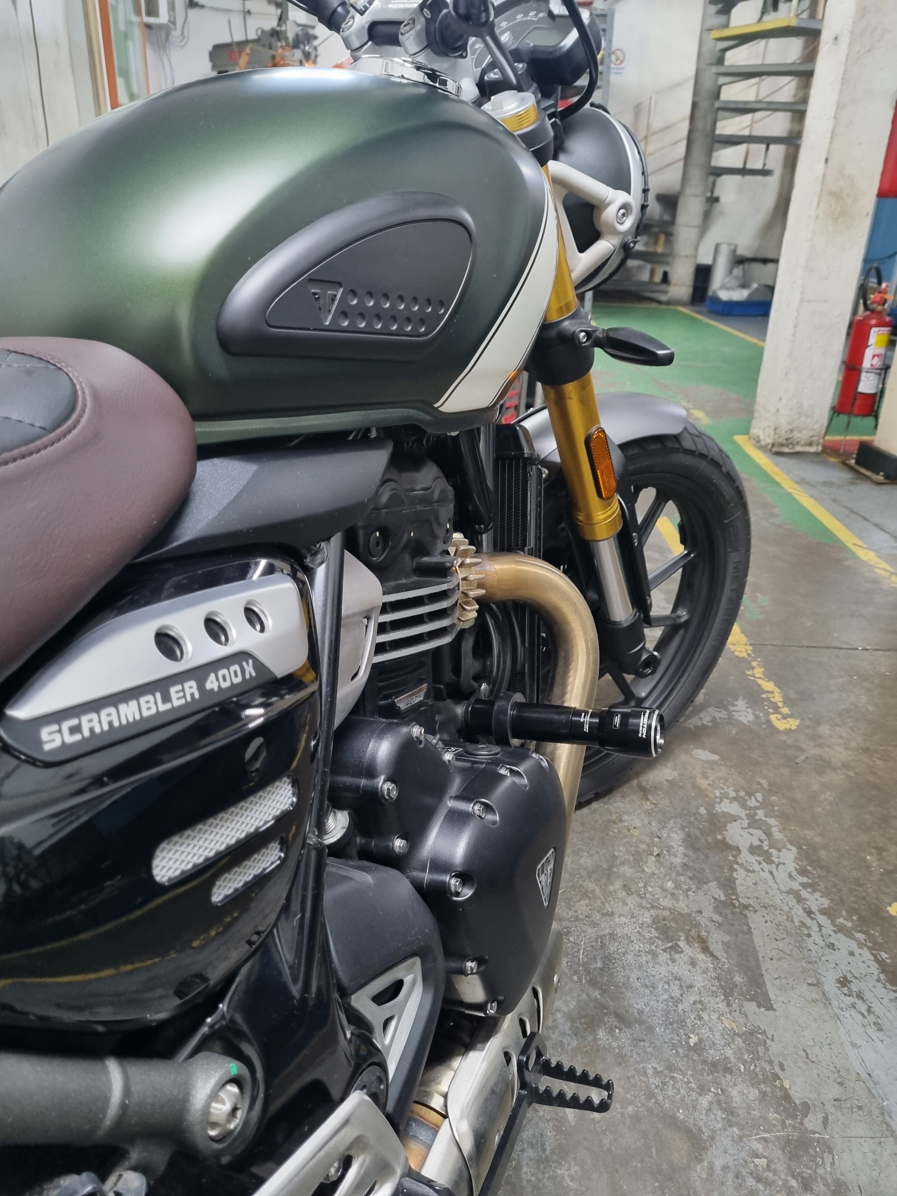 Triumph - Scrambler 400X / 400XC - Procton Racing Rotational Impact System – Frame Sliders S
