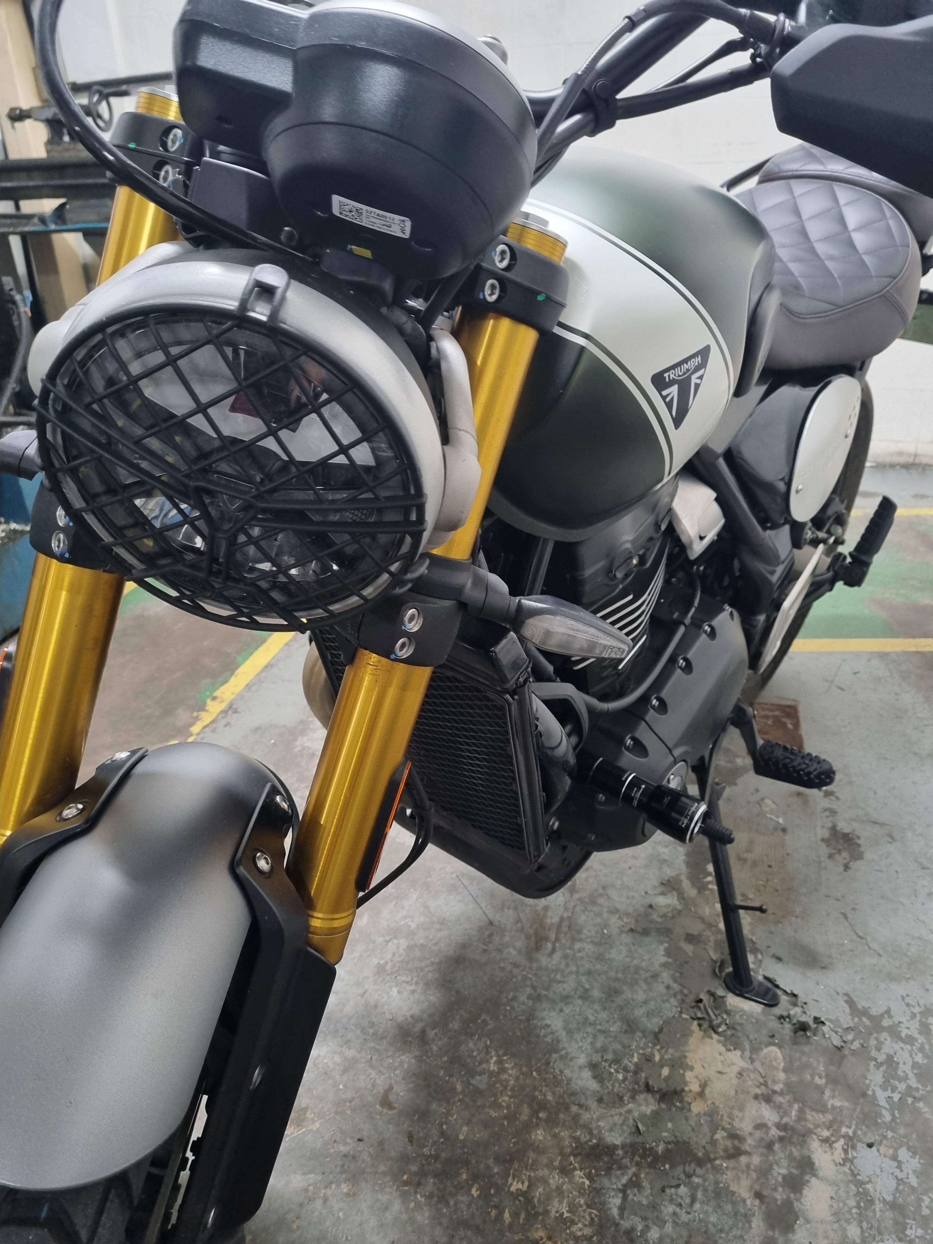 Triumph - Scrambler 400X / 400XC - Procton Racing Rotational Impact System – Frame Sliders S