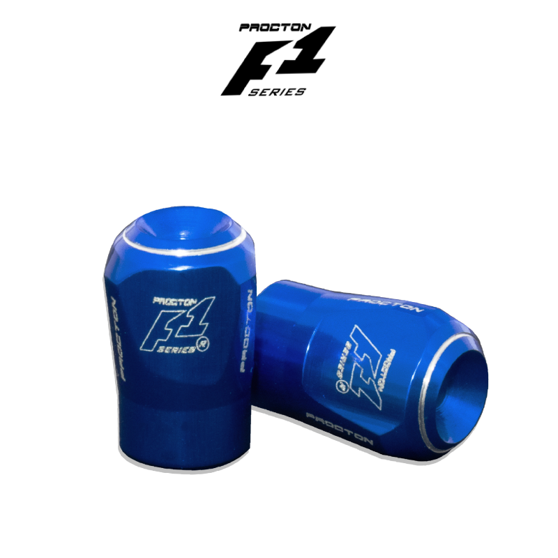 Procton Valve Stem Caps (Pair) - Universal Color: Blue