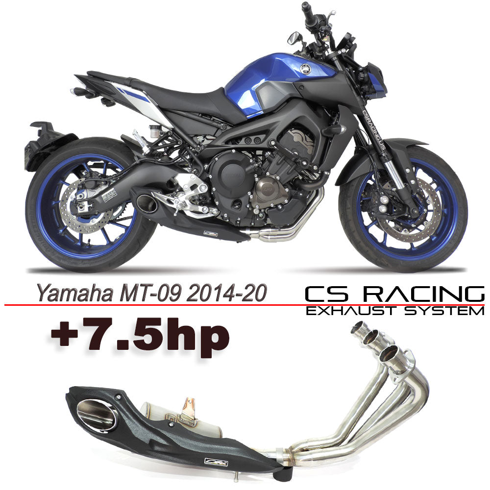 2014-20 Yamaha FZ-09 | MT-09 CS Racing Full Exhaust | Muffler + Headers + dB Killer