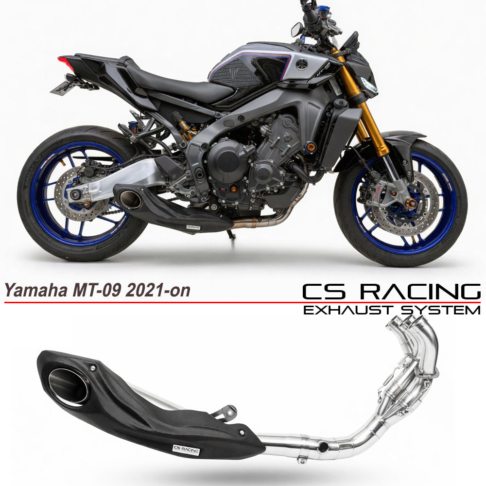 2021-26 Yamaha MT-09 CS Racing Full Exhaust | Muffler + Headers + dB Killer