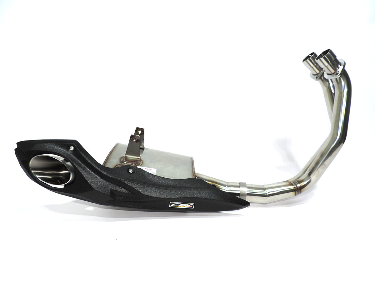 2014-24 Yamaha FZ-07 | MT-07 | XSR700 CS Racing Full Exhaust | Muffler + Headers + dB Killer (+2hp) - CS Racing Exhaust