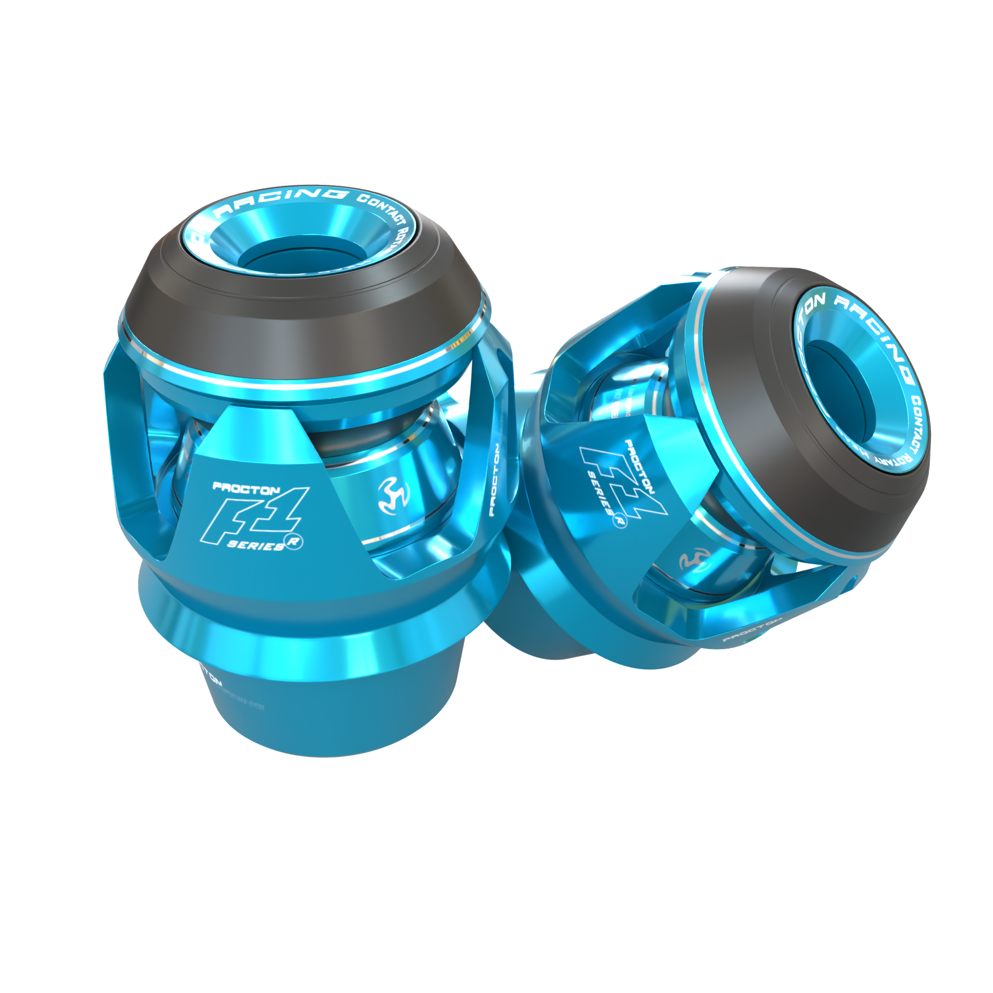 Procton F1 Frame Slider - Kawasaki - ZX-6R 636 (2013 and Newer) Color: Light Blue