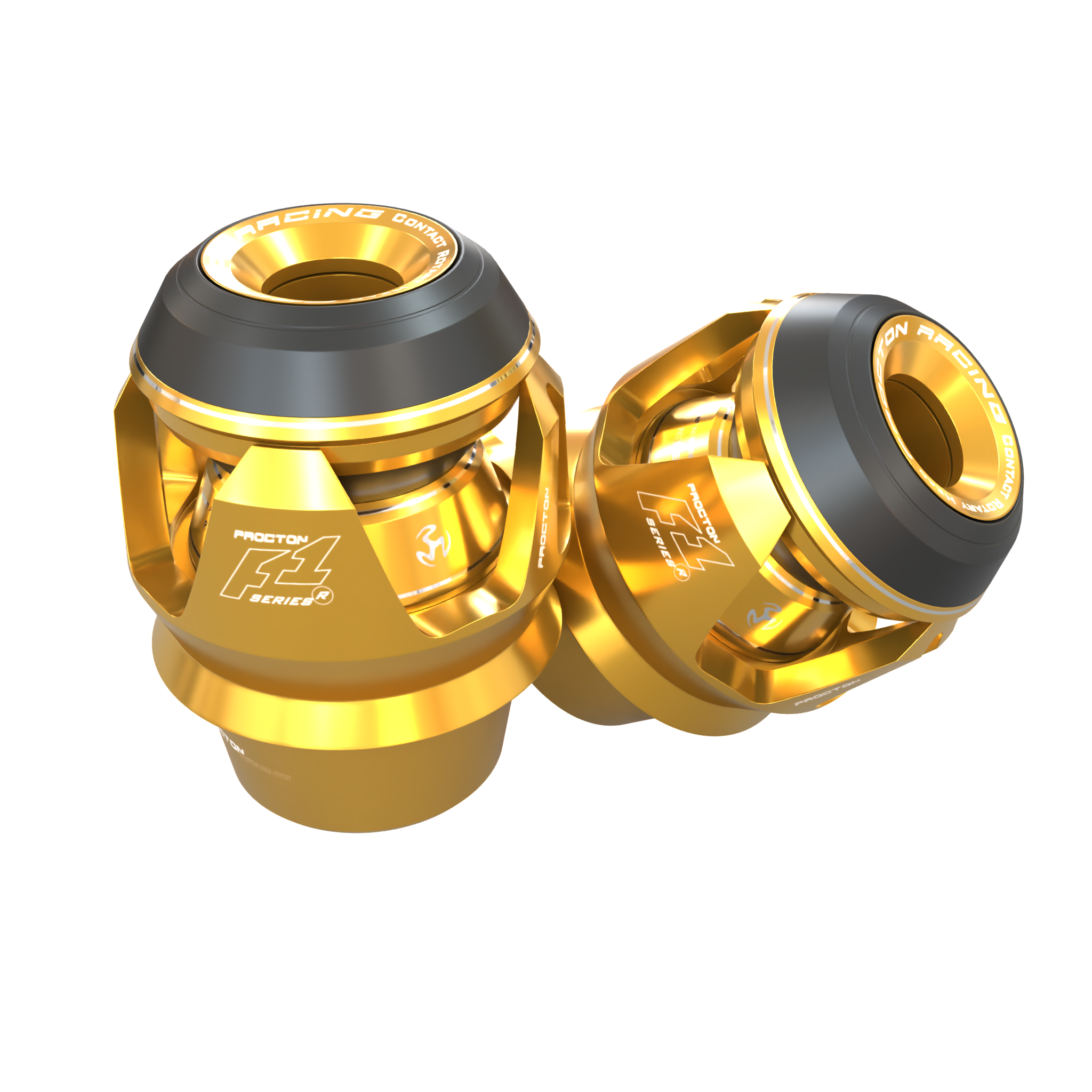Procton F1 Frame Slider - Kawasaki - ZX-6R 636 (2013 and Newer) Color: Light Gold