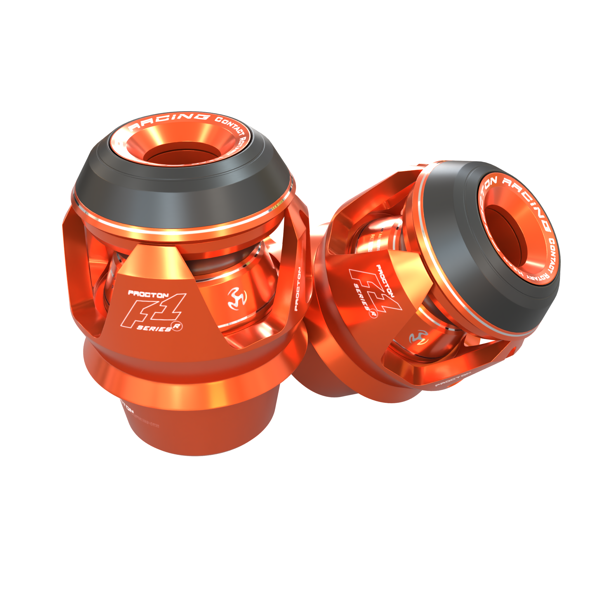 Procton F1 Frame Slider - Kawasaki - ZX-6R 636 (2013 and Newer) Color: Orange