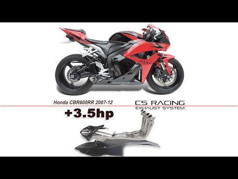 2007-12 Honda CBR600RR CS Racing Full Exhaust | Non-ABS only | Muffler + Headers + dB Killer (+3.5hp)