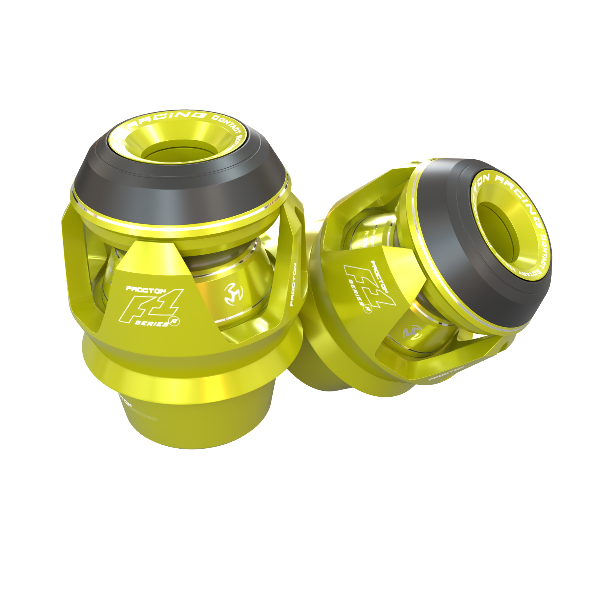 Procton F1 Frame Slider - Kawasaki - ZX-6R 636 (2013 and Newer) Color: Yellow