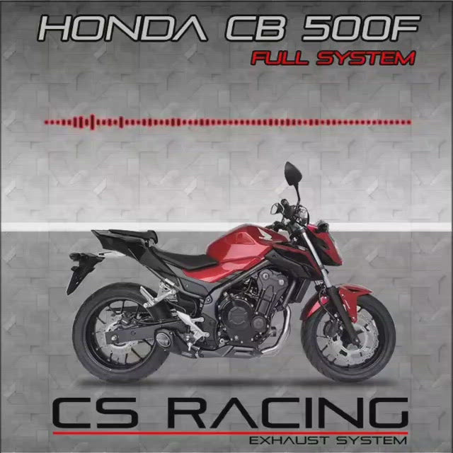 2016-26 Honda CB500F | Hornet CS Racing Full Exhaust | Muffler + Headers + dB Killer (ABS / Non-ABS - with 1x O2 sensor)