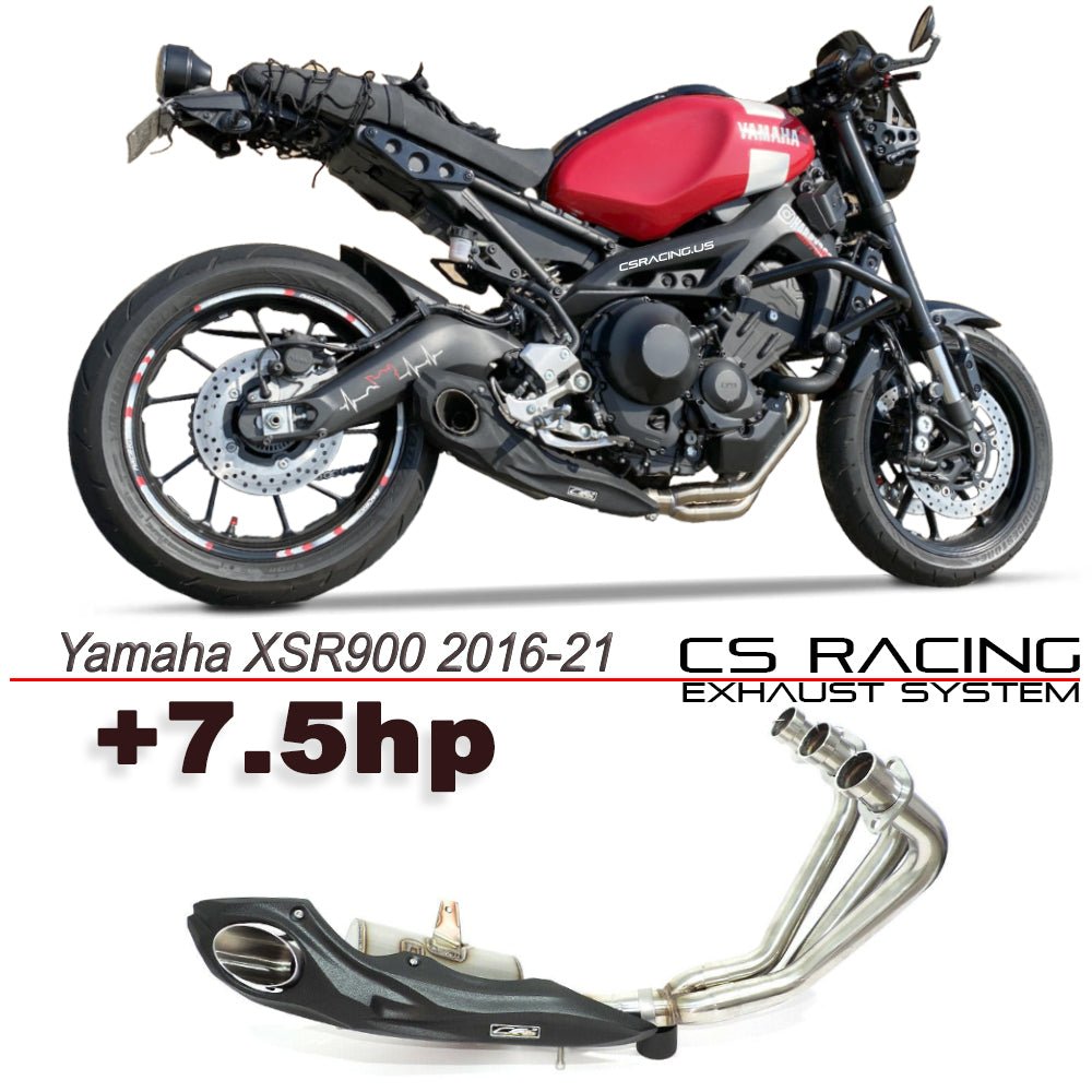 2016-21 Yamaha XSR900 CS Racing Full Exhaust | Muffler + Headers + dB Killer (+7.5hp) - CS Racing Exhaust