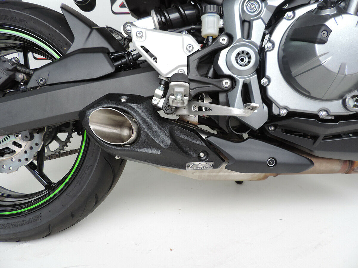 2017-24 Kawasaki Z900 CS Racing Slip-on Exhaust | Muffler Tip + dB Killer (+3.3hp) - CS Racing Exhaust