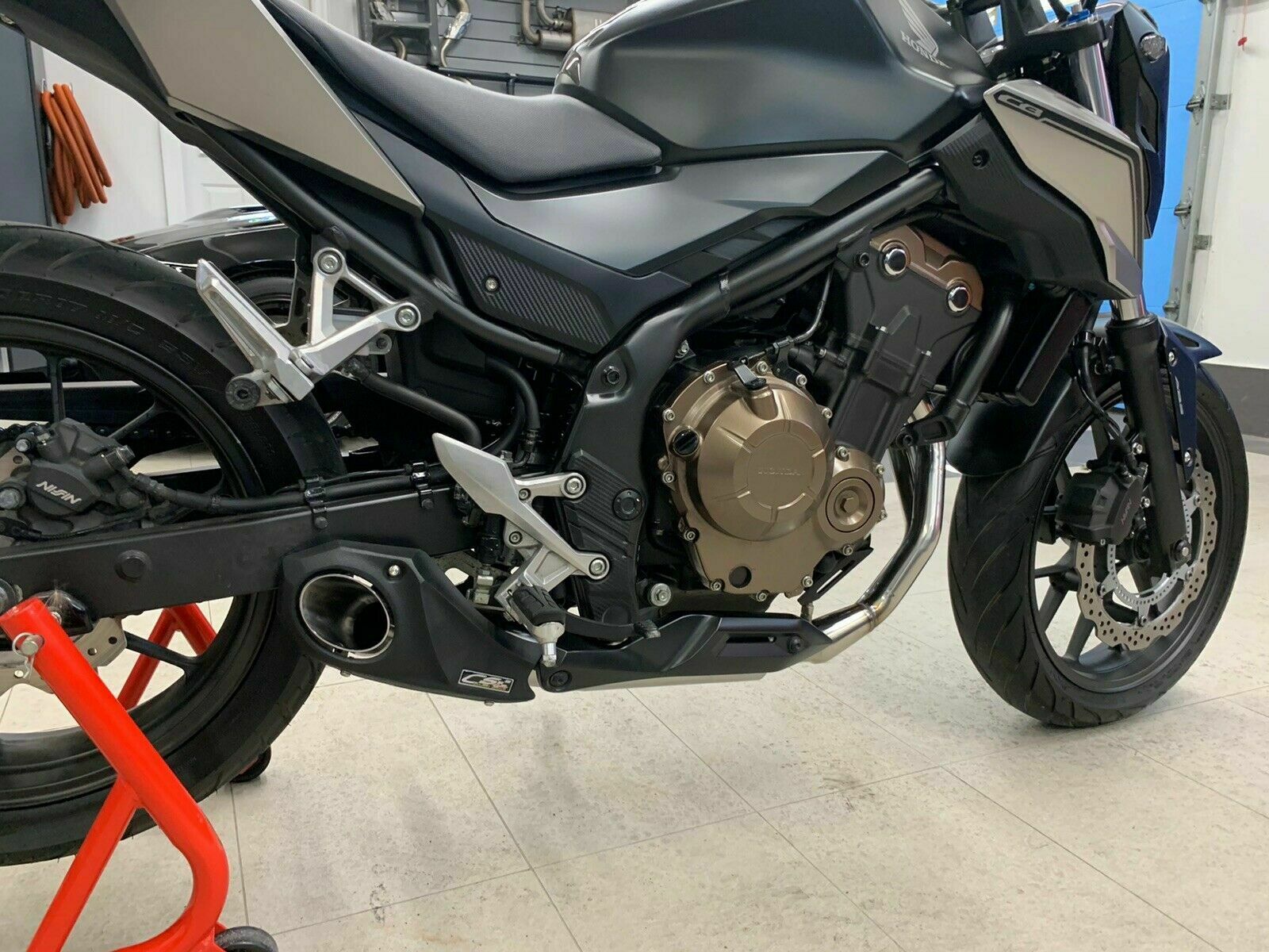 2016-24 Honda CB500F CS Racing Full Exhaust | Muffler + Headers + dB Killer - CS Racing Exhaust
