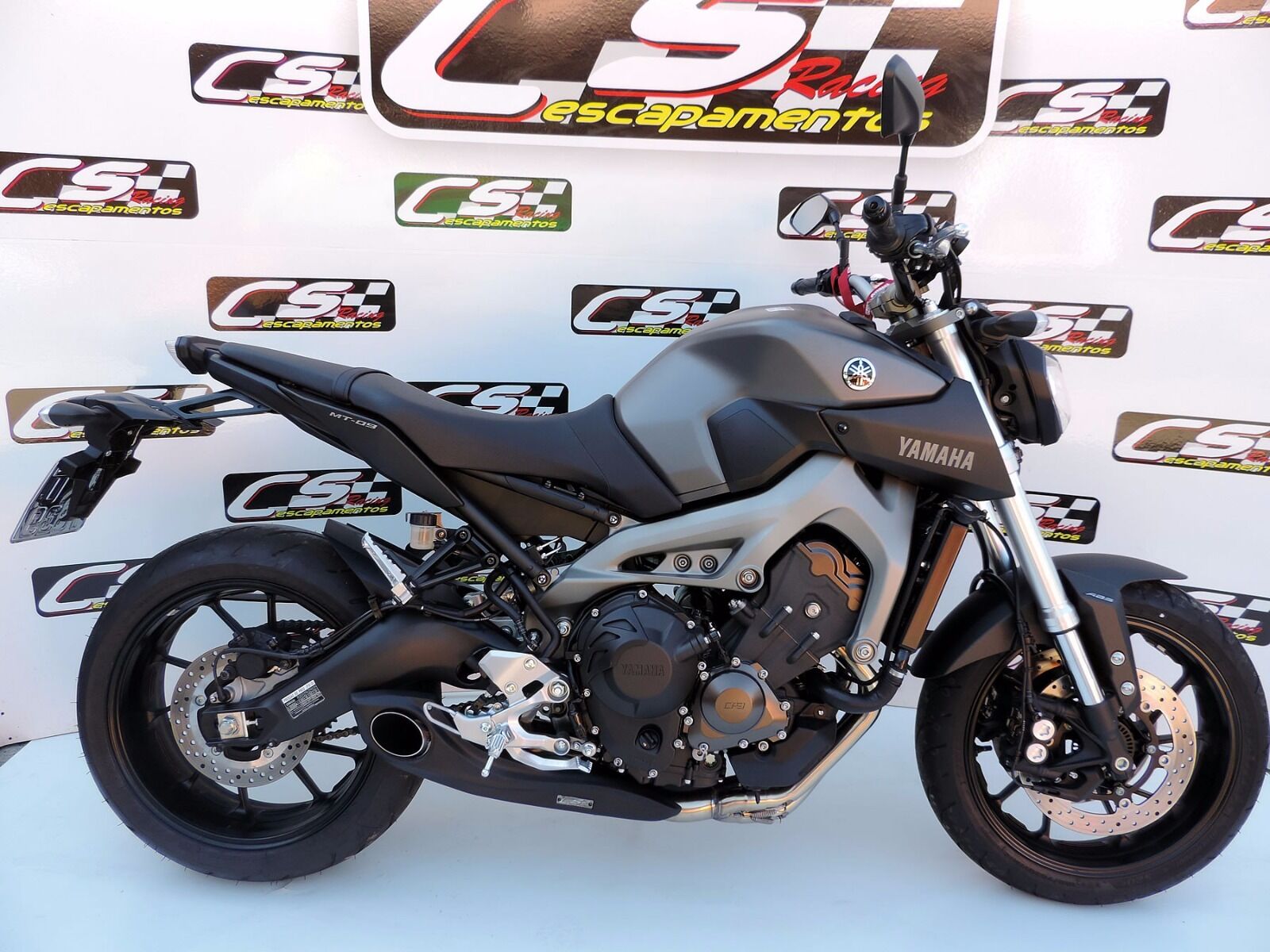 2014-20 Yamaha FZ-09 | MT-09 CS Racing Full Exhaust | Muffler + Headers + dB Killer - CS Racing Exhaust