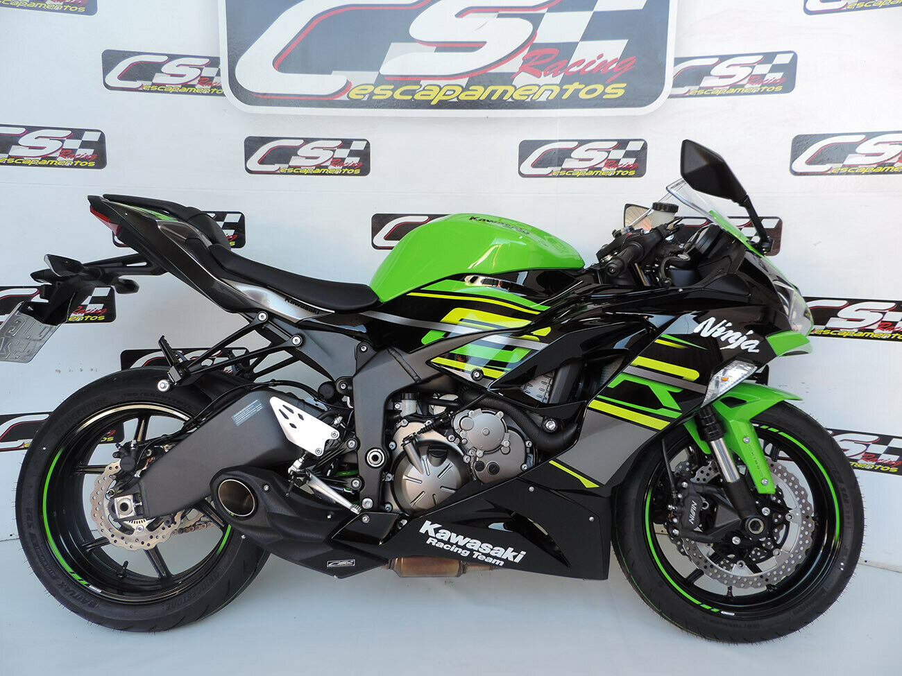 2019-23 Kawasaki Ninja ZX-6R 636 CS Racing Slip-on Exhaust | Muffler + dB Killer (+3.7hp) - CS Racing Exhaust