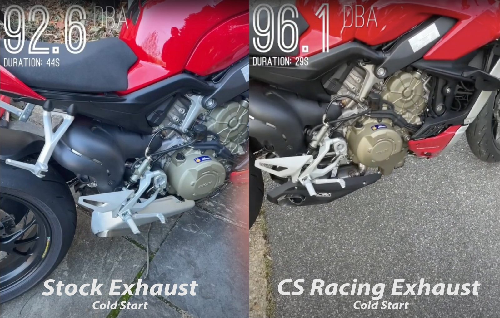 2020-up Ducati StreetFighter V4 CS Racing Slip-on Exhaust | Muffler + dB Killer (+2.5hp) - CS Racing Exhaust