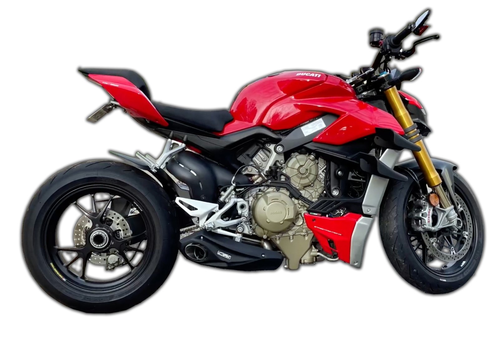 2020-up Ducati StreetFighter V4 CS Racing Slip-on Exhaust | Muffler + dB Killer (+2.5hp) - CS Racing Exhaust