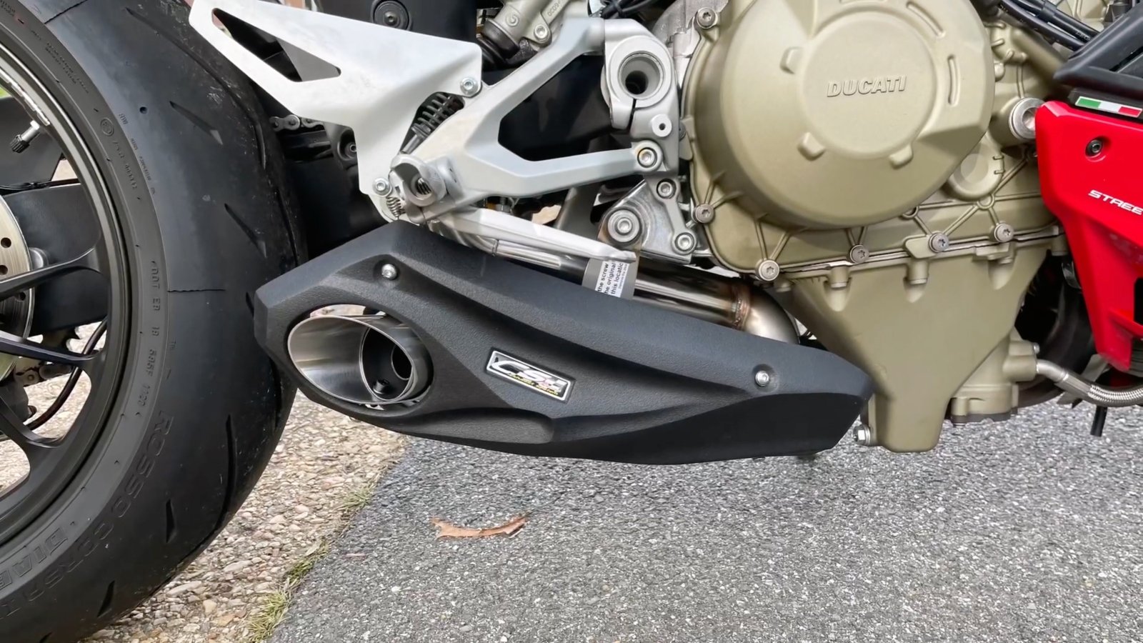 2020-up Ducati StreetFighter V4 CS Racing Slip-on Exhaust | Muffler + dB Killer (+2.5hp) - CS Racing Exhaust