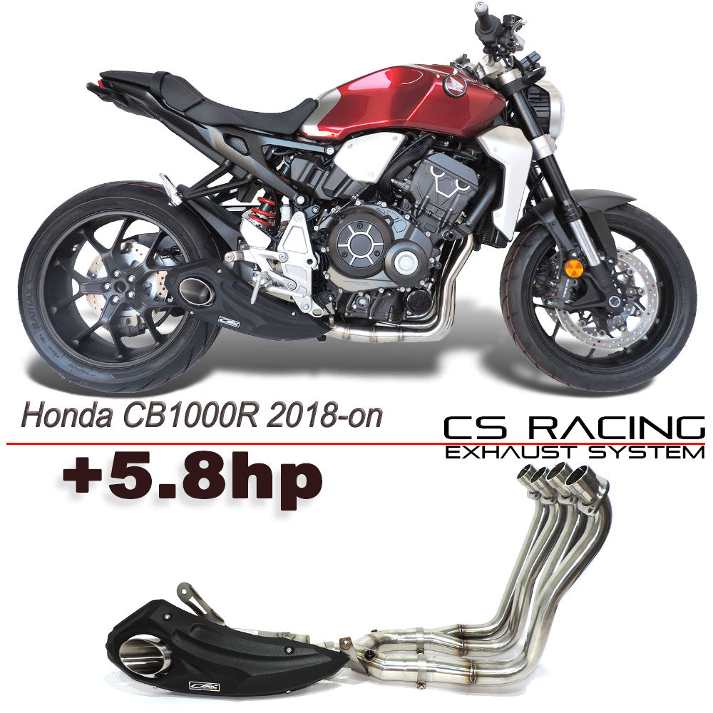 2018-24 Honda CB1000R CS Racing Full Exhaust | Muffler + Headers + dB Killer (+5.8hp) - CS Racing Exhaust