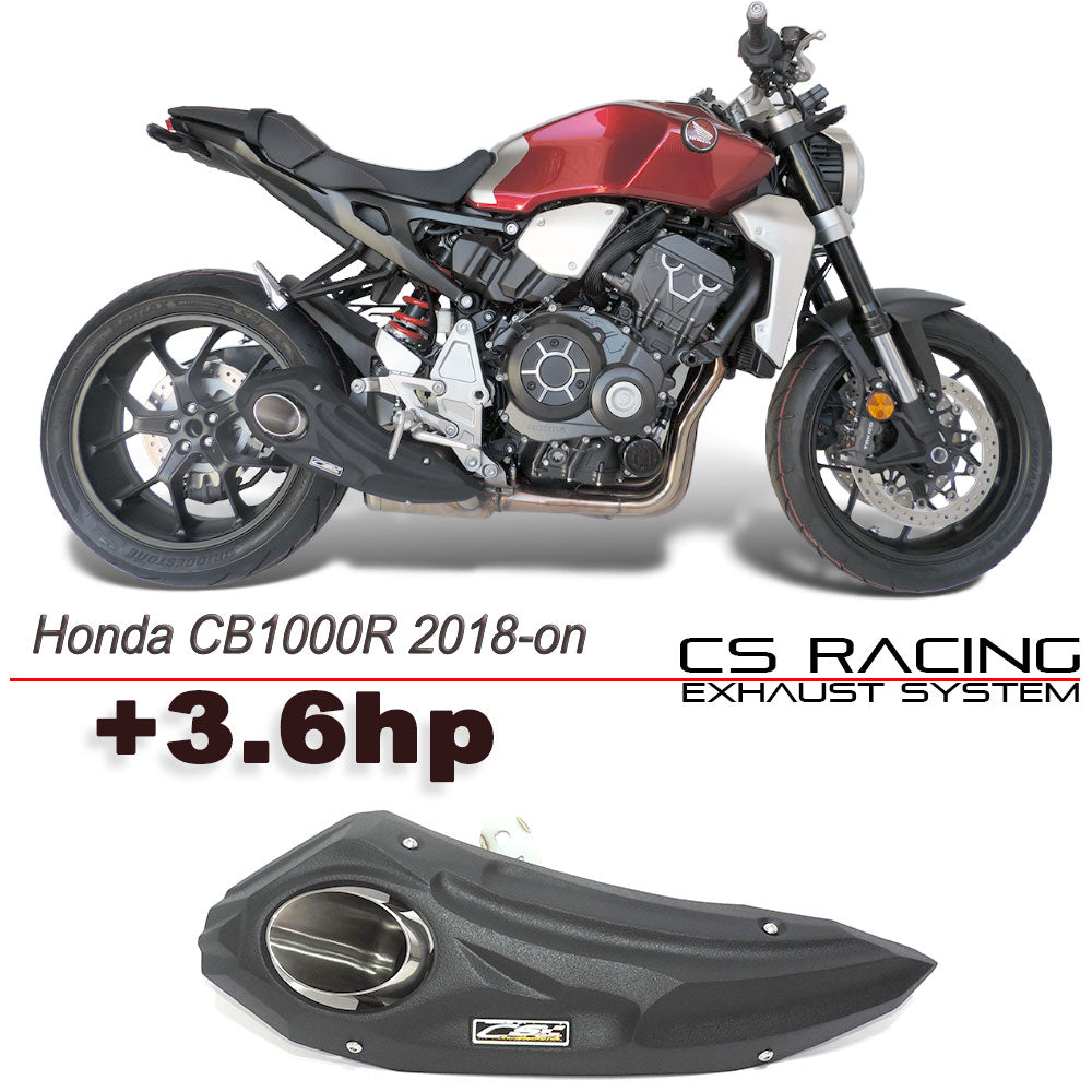 2018-24 Honda CB1000R CS Racing Slip-on Exhaust | Muffler + dB Killer (+3.6hp) - CS Racing Exhaust
