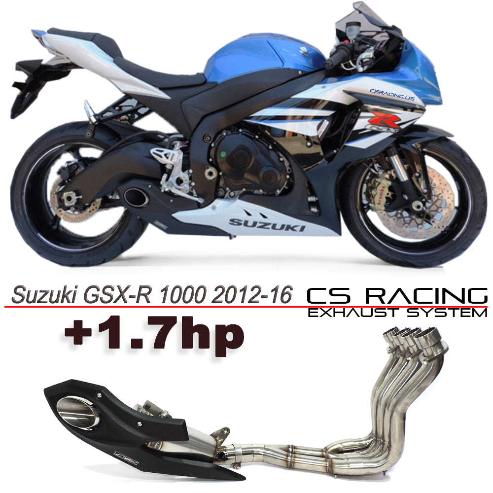 2012-16 Suzuki GSX-R 1000 CS Racing Full Exhaust Muffler